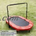 Parent-Child Trampoline Twin Trampoline with Safety Pad Adjustable Handlebar BEDTS   